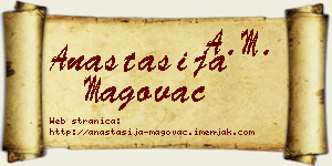 Anastasija Magovac vizit kartica